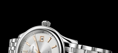 艾美典雅系列日历款大三针腕表